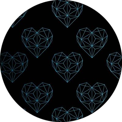 Bonateks , Runt digitalt tryckt musmatta, halkfri undersida, för kontor och hem, diameter: 22 cm Bonateks , Runt digitalt tryckt musmatta, halkfri undersida, för kontor och hem, diameter: 22 cm