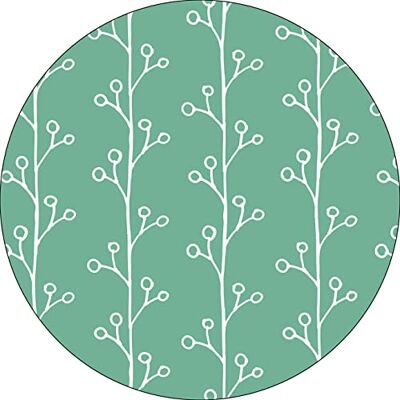 Bonateks , Runt digitalt tryckt musmatta, halkfri undersida, för kontor och hem, diameter: 22 cm Bonateks , Runt digitalt tryckt musmatta, halkfri undersida, för kontor och hem, diameter: 22 cm