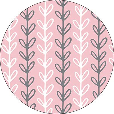 Bonateks , Runt digitalt tryckt musmatta, halkfri undersida, för kontor och hem, diameter: 22 cm Bonateks , Runt digitalt tryckt musmatta, halkfri undersida, för kontor och hem, diameter: 22 cm