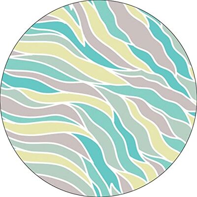 Bonateks , Runt digitalt tryckt musmatta, halkfri undersida, för kontor och hem, diameter: 22 cm Bonateks , Runt digitalt tryckt musmatta, halkfri undersida, för kontor och hem, diameter: 22 cm