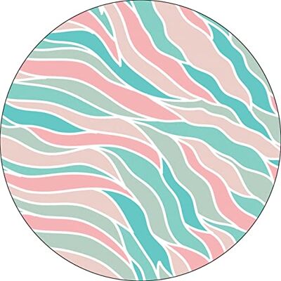 Bonateks , Runt digitalt tryckt musmatta, halkfri undersida, för kontor och hem, diameter: 22 cm Bonateks , Runt digitalt tryckt musmatta, halkfri undersida, för kontor och hem, diameter: 22 cm