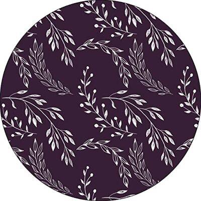 Bonateks , Runt digitalt tryckt musmatta, halkfri undersida, för kontor och hem, diameter: 22 cm Bonateks , Runt digitalt tryckt musmatta, halkfri undersida, för kontor och hem, diameter: 22 cm