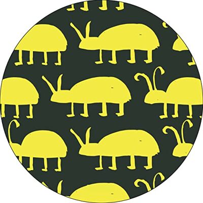 Bonateks , Runt digitalt tryckt musmatta, halkfri undersida, för kontor och hem, diameter: 22 cm Bonateks , Runt digitalt tryckt musmatta, halkfri undersida, för kontor och hem, diameter: 22 cm