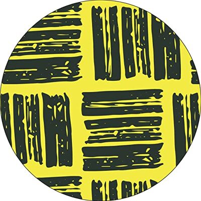 Bonateks , Runt digitalt tryckt musmatta, halkfri undersida, för kontor och hem, diameter: 22 cm Bonateks , Runt digitalt tryckt musmatta, halkfri undersida, för kontor och hem, diameter: 22 cm