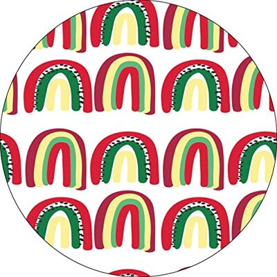 Bonateks , Runt digitalt tryckt musmatta, halkfri undersida, för kontor och hem, diameter: 22 cm Bonateks , Runt digitalt tryckt musmatta, halkfri undersida, för kontor och hem, diameter: 22 cm