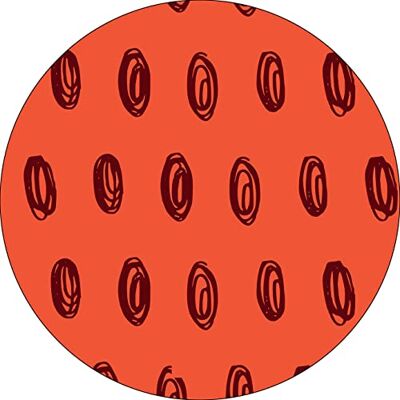 Bonateks , Runt digitalt tryckt musmatta, halkfri undersida, för kontor och hem, diameter: 22 cm Bonateks , Runt digitalt tryckt musmatta, halkfri undersida, för kontor och hem, diameter: 22 cm