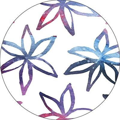 Bonateks , Runt digitalt tryckt musmatta, halkfri undersida, för kontor och hem, diameter: 22 cm Bonateks , Runt digitalt tryckt musmatta, halkfri undersida, för kontor och hem, diameter: 22 cm