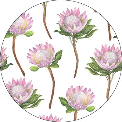Bonateks , Runt digitalt tryckt musmatta, halkfri undersida, för kontor och hem, diameter: 22 cm Bonateks , Runt digitalt tryckt musmatta, halkfri undersida, för kontor och hem, diameter: 22 cm