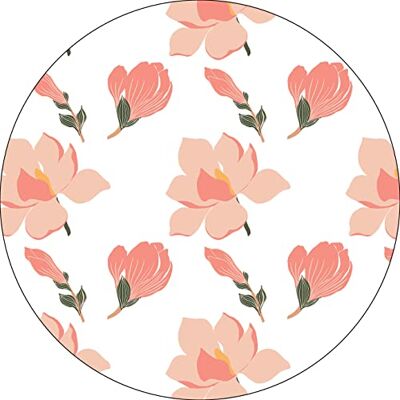 Bonateks , Runt digitalt tryckt musmatta, halkfri undersida, för kontor och hem, diameter: 22 cm Bonateks , Runt digitalt tryckt musmatta, halkfri undersida, för kontor och hem, diameter: 22 cm