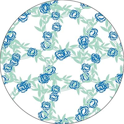 Bonateks , Runt digitalt tryckt musmatta, halkfri undersida, för kontor och hem, diameter: 22 cm Bonateks , Runt digitalt tryckt musmatta, halkfri undersida, för kontor och hem, diameter: 22 cm