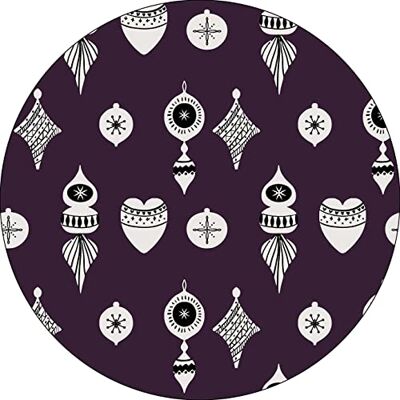 Bonateks , Runt digitalt tryckt musmatta, halkfri undersida, för kontor och hem, diameter: 22 cm Bonateks , Runt digitalt tryckt musmatta, halkfri undersida, för kontor och hem, diameter: 22 cm