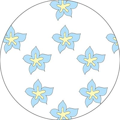 Bonateks , Runt digitalt tryckt musmatta, halkfri undersida, för kontor och hem, diameter: 22 cm Bonateks , Runt digitalt tryckt musmatta, halkfri undersida, för kontor och hem, diameter: 22 cm