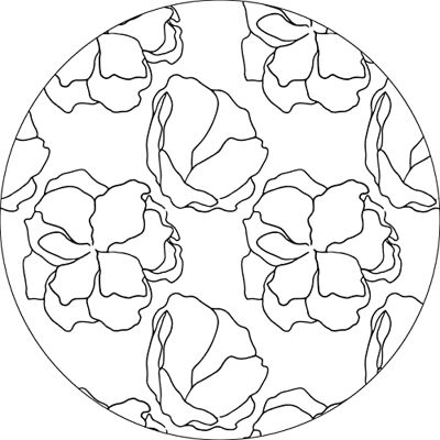 Bonateks , Runt digitalt tryckt musmatta, halkfri undersida, för kontor och hem, diameter: 22 cm Bonateks , Runt digitalt tryckt musmatta, halkfri undersida, för kontor och hem, diameter: 22 cm