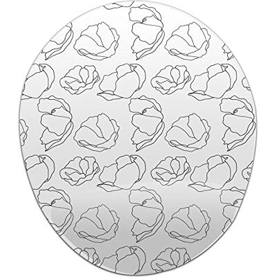 Bonamaison , Ergonomisk musmatta med handledsstöd, digital tryckt musmatta anti-senskida problem, halkfri baksida, för kontor och hem, storlek: 20 x 23 cm Bonamaison , Ergonomisk musmatta med handledsstöd, digital tryckt musmatta anti-senskida problem, halkfri baksida, för kontor och hem, storlek: 20 x 23 cm