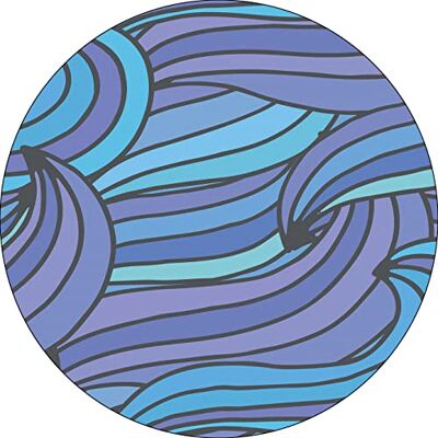 Bonateks , Runt digitalt tryckt musmatta, halkfri undersida, för kontor och hem, diameter: 22 cm Bonateks , Runt digitalt tryckt musmatta, halkfri undersida, för kontor och hem, diameter: 22 cm