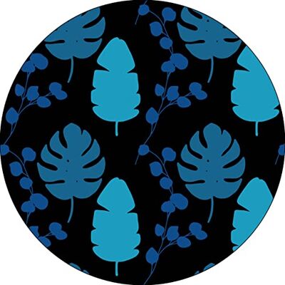 Bonateks , Runt digitalt tryckt musmatta, halkfri undersida, för kontor och hem, diameter: 22 cm Bonateks , Runt digitalt tryckt musmatta, halkfri undersida, för kontor och hem, diameter: 22 cm