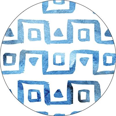 Bonateks , Runt digitalt tryckt musmatta, halkfri undersida, för kontor och hem, diameter: 22 cm Bonateks , Runt digitalt tryckt musmatta, halkfri undersida, för kontor och hem, diameter: 22 cm