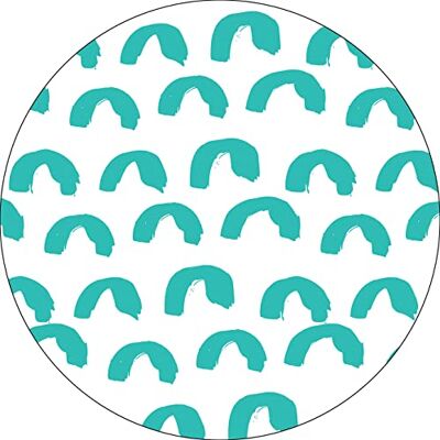 Bonateks , Runt digitalt tryckt musmatta, halkfri undersida, för kontor och hem, diameter: 22 cm Bonateks , Runt digitalt tryckt musmatta, halkfri undersida, för kontor och hem, diameter: 22 cm