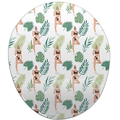 Bonamaison , Ergonomisk musmatta med handledsstöd, digital tryckt musmatta anti-senskida problem, halkfri baksida, för kontor och hem, storlek: 20 x 23 cm Bonamaison , Ergonomisk musmatta med handledsstöd, digital tryckt musmatta anti-senskida problem, halkfri baksida, för kontor och hem, storlek: 20 x 23 cm