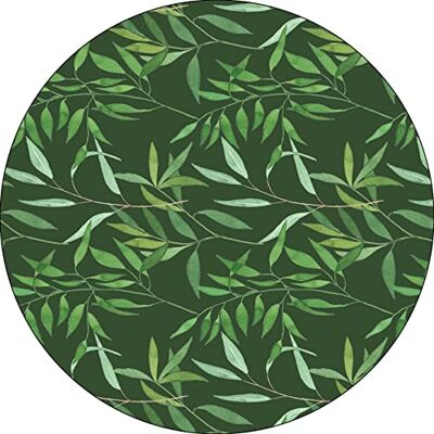 Bonateks , Runt digitalt tryckt musmatta, halkfri undersida, för kontor och hem, diameter: 22 cm Bonateks , Runt digitalt tryckt musmatta, halkfri undersida, för kontor och hem, diameter: 22 cm