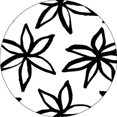 Bonateks , Runt digitalt tryckt musmatta, halkfri undersida, för kontor och hem, diameter: 22 cm Bonateks , Runt digitalt tryckt musmatta, halkfri undersida, för kontor och hem, diameter: 22 cm