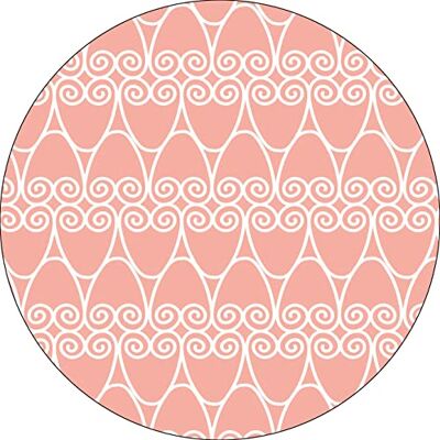 Bonateks , Runt digitalt tryckt musmatta, halkfri undersida, för kontor och hem, diameter: 22 cm Bonateks , Runt digitalt tryckt musmatta, halkfri undersida, för kontor och hem, diameter: 22 cm