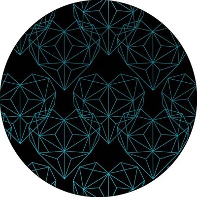 Bonateks , Runt digitalt tryckt musmatta, halkfri undersida, för kontor och hem, diameter: 22 cm Bonateks , Runt digitalt tryckt musmatta, halkfri undersida, för kontor och hem, diameter: 22 cm