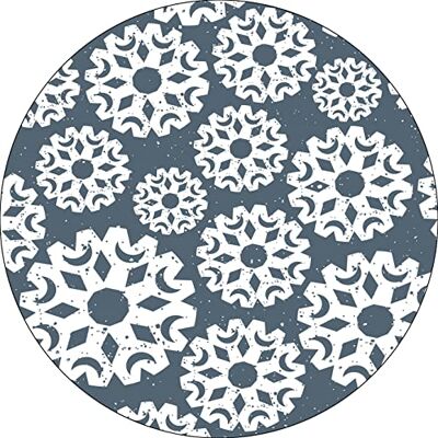 Bonateks , Runt digitalt tryckt musmatta, halkfri undersida, för kontor och hem, diameter: 22 cm Bonateks , Runt digitalt tryckt musmatta, halkfri undersida, för kontor och hem, diameter: 22 cm