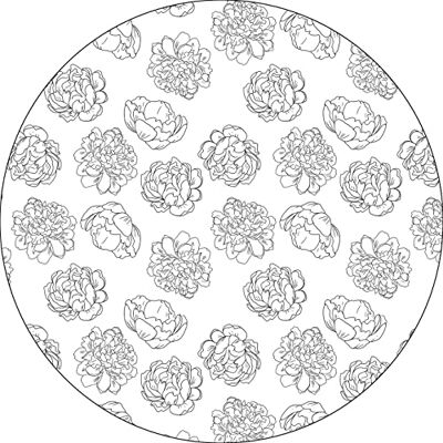 Bonateks , Runt digitalt tryckt musmatta, halkfri undersida, för kontor och hem, diameter: 22 cm Bonateks , Runt digitalt tryckt musmatta, halkfri undersida, för kontor och hem, diameter: 22 cm