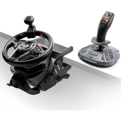 Thrustmaster T128 SimTask Farming Pack – Komplett jordbrukspaket för PS5 & PC – T128-ratt, FarmStick & fäste – H.E.A.R.T-precision – Idealisk för Farming Simulator – Svart Thrustmaster T128 SimTask Farming Pack – Komplett jordbrukspaket för PS5 & PC – T128-ratt, FarmStick & fäste – H.E.A.R.T-precision – Idealisk för Farming Simulator – Svart
