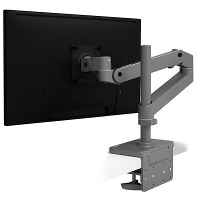 Ergotron – LX Pro Premium monitorarm, skrivbordsfäste med en skärm – passar platta böjda ultrabida datorskärmar upp till 34 tum, 4 till 10 kg, VESA 75 x 75 mm eller 100 x 100 mm – hög stång, mörkgrå Ergotron – LX Pro Premium monitorarm, skrivbordsfäste med en skärm – passar platta böjda ultrabida datorskärmar upp till 34 tum, 4 till 10 kg, VESA 75 x 75 mm eller 100 x 100 mm – hög stång, mörkgrå