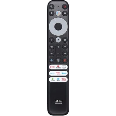 DCU TECNOLOGIC DCU TCL-kompatibel fjärrkontroll, med röststyrning, Netflix-knappar, Youtube, Prime Video och Disney+, maximalt körbart avstånd 8 meter DCU TECNOLOGIC DCU TCL-kompatibel fjärrkontroll, med röststyrning, Netflix-knappar, Youtube, Prime Video och Disney+, maximalt körbart avstånd 8 meter
