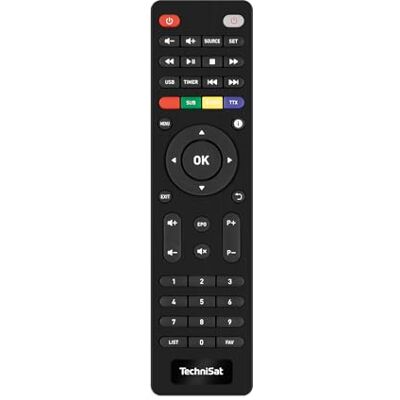 TechniSat HD-S 224+ fjärrkontroll – original ersättningsfjärrkontroll lämplig för satellitmottagare HD-S 224 Plus, svart TechniSat HD-S 224+ fjärrkontroll – original ersättningsfjärrkontroll lämplig för satellitmottagare HD-S 224 Plus, svart