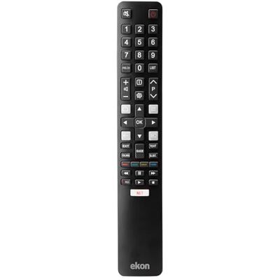 ekon Universell fjärrkontroll för TV och Smart TV TCL, Ersättande fjärrkontroll med intuitiv kontroll, genvägar för appar och streamingtjänster, utan installation direkt redo att användas ekon Universell fjärrkontroll för TV och Smart TV TCL, Ersättande fjärrkontroll med intuitiv kontroll, genvägar för appar och streamingtjänster, utan installation direkt redo att användas