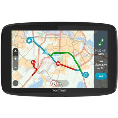 TomTom Bil GPS GO 520 – 5 tums världskarta, trafik, farozoner via smartphone, handsfree-samtal TomTom Bil GPS GO 520 – 5 tums världskarta, trafik, farozoner via smartphone, handsfree-samtal