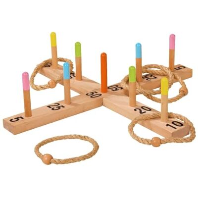 Eichhorn 100004505 - 50 × 50 cm - 5 ringar - furuträ - utomhusspel Eichhorn 100004505 - 50 × 50 cm - 5 ringar - furuträ - utomhusspel
