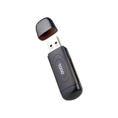 TOOQ TQR-3002B USB 3.0, 2-i-1, SD/TF-kortläsare, färg svart TOOQ TQR-3002B USB 3.0, 2-i-1, SD/TF-kortläsare, färg svart