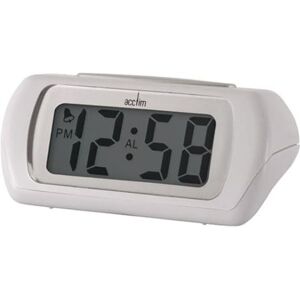 Acctim Auric Digital Alarm Clock - Crescendo Alarm - Stor LCD-skärm - Vit Acctim Auric Digital Alarm Clock - Crescendo Alarm - Stor LCD-skärm - Vit