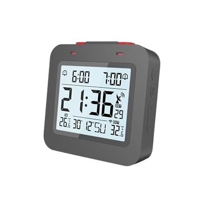 techno line technoline WT325 radioväckarklocka med inomhus- och utomhustemperaturdisplay, 2 larm techno line technoline WT325 radioväckarklocka med inomhus- och utomhustemperaturdisplay, 2 larm