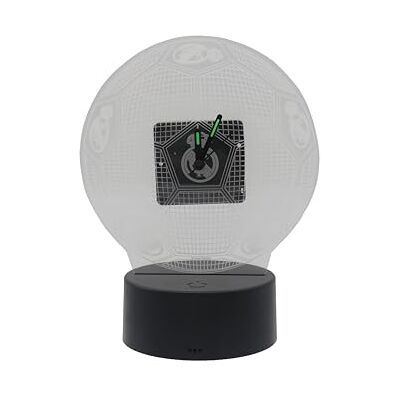 CYPBRANDS CyP Brands-Real Madrid, klocka, Väckarklocka, Metakrylat, med LED-ljus, Officiell produkt CYPBRANDS CyP Brands-Real Madrid, klocka, Väckarklocka, Metakrylat, med LED-ljus, Officiell produkt
