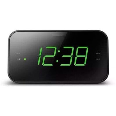 VoltShine Väckarklocka med FM-radio, LED-skärm, dubbelt larm, snooze-funktion, perfekt för att vakna och lyssna på musik. VoltShine Väckarklocka med FM-radio, LED-skärm, dubbelt larm, snooze-funktion, perfekt för att vakna och lyssna på musik.
