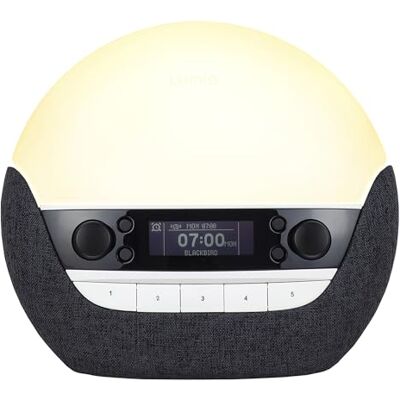 Lumie Bodyclock Luxe 750DAB Ljus väckarklocka med DAB-radio, Bluetooth-högtalare, lågt blått ljus för sömn Lumie Bodyclock Luxe 750DAB Ljus väckarklocka med DAB-radio, Bluetooth-högtalare, lågt blått ljus för sömn