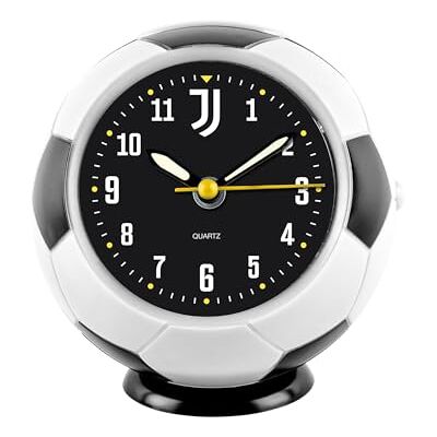 Seven Juventus Quartz fotboll väckarklocka med kontinuerlig rörelse – officiell produkt – fotbollspresent idé för barn och vuxna Seven Juventus Quartz fotboll väckarklocka med kontinuerlig rörelse – officiell produkt – fotbollspresent idé för barn och vuxna