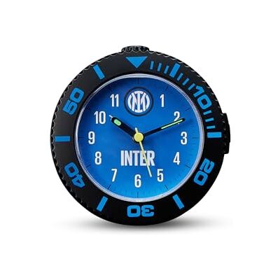 Seven Analog inter kvarts väckarklocka, svart blå, barn och pojkar, fotbollslag, presentidé för fans Seven Analog inter kvarts väckarklocka, svart blå, barn och pojkar, fotbollslag, presentidé för fans