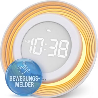techno line Technoline WT479 liten digital väckarklocka med nattljusfunktion och rörelsedetektor, för positionering, med väggupphängning och magnetisk hållare, batteridrift, temperaturdisplay techno line Technoline WT479 liten digital väckarklocka med nattljusfunktion och rörelsedetektor, för positionering, med väggupphängning och magnetisk hållare, batteridrift, temperaturdisplay