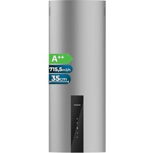 Cecotec Rund vägghuva 35 cm Bolero Flux DRT 358000 Inox A++. Sug 715 m³/h, 2 hastigheter + boosterfunktion, kolfilter, klass A++, pekkontroll Cecotec Rund vägghuva 35 cm Bolero Flux DRT 358000 Inox A++. Sug 715 m³/h, 2 hastigheter + boosterfunktion, kolfilter, klass A++, pekkontroll