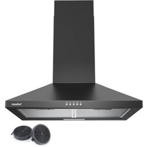 COMFEE' CHT 3,6 A17B 60 cm köksfläktar väggköksfläkt med 320 m³/h luftflöde, rostfritt stål, 5 lager tvättbart fettfilter, aktivt kolfilter, 3 steg, justerbar öppen spis, 1 LED-ljus svart COMFEE' CHT 3,6 A17B 60 cm köksfläktar väggköksfläkt med 320 m³/h luftflöde, rostfritt stål, 5 lager tvättbart fettfilter, aktivt kolfilter, 3 steg, justerbar öppen spis, 1 LED-ljus svart