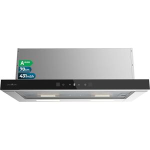 Cecotec Köksfläkt 70 cm teleskopisk Bolero Flux TLT 704400 glas svart A++. Sug 431,2 m³/h, låg förbrukning, DC-motor, rörelse- och pekkontroll, svart frontglas, rostfritt stålkropp Cecotec Köksfläkt 70 cm teleskopisk Bolero Flux TLT 704400 glas svart A++. Sug 431,2 m³/h, låg förbrukning, DC-motor, rörelse- och pekkontroll, svart frontglas, rostfritt stålkropp