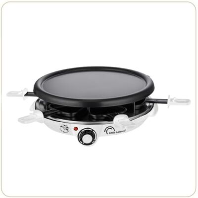 Little Balance 8748 Raclette - 1200W, Justerbar Termostat, 6 Pers, Rund 310x310x133 Little Balance 8748 Raclette - 1200W, Justerbar Termostat, 6 Pers, Rund 310x310x133