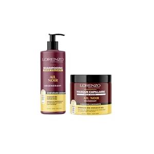 LORENZO PROFESSIONAL Lorenzo CARE PACK Schampo och mask med svart vitlök 2x500 ml LORENZO PROFESSIONAL Lorenzo CARE PACK Schampo och mask med svart vitlök 2x500 ml
